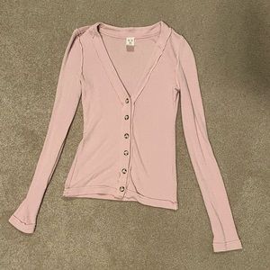 Brand new! Pink Free People Lightweight Cardigan Small